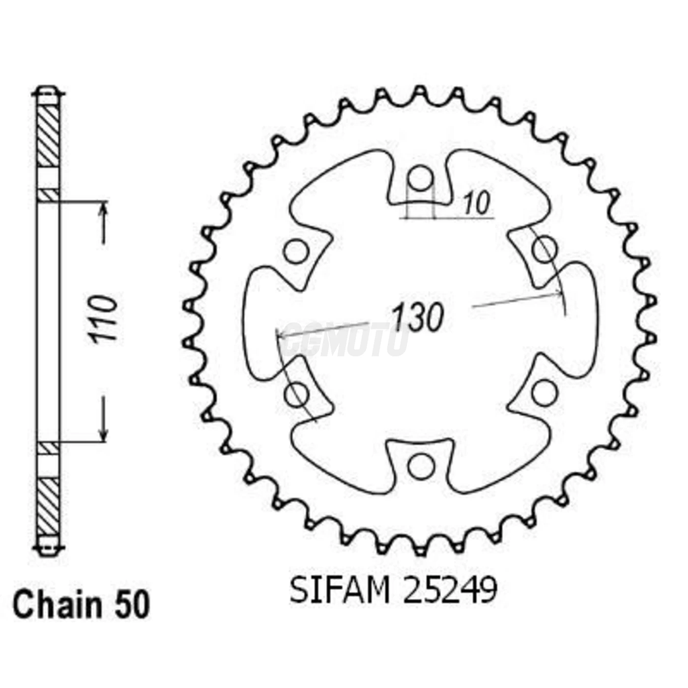 Couronne Bombardier Ds650 04-