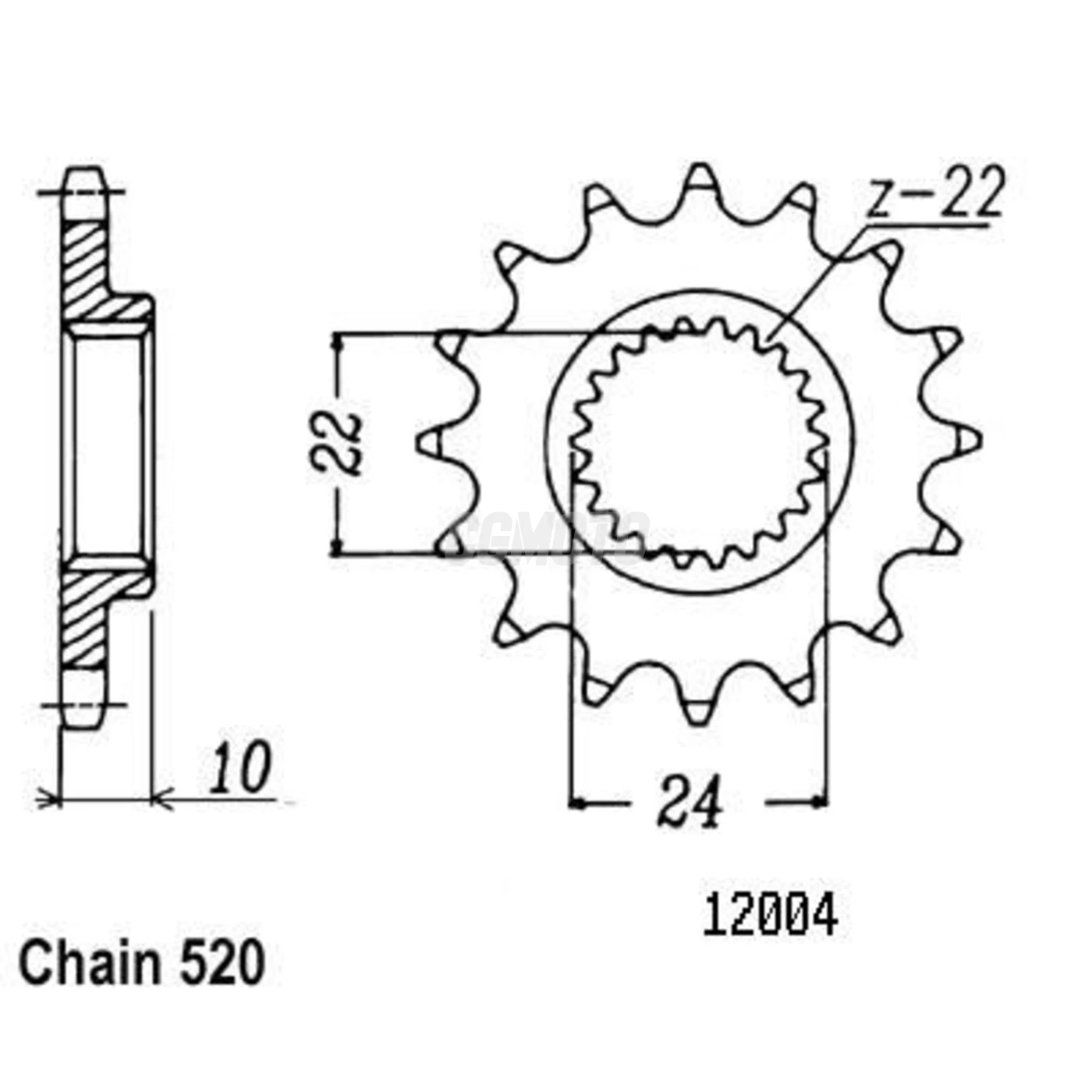 Kit chaine Aprilia 650 Pegaso Ie Kit chaine Aprilia 650 Pegaso Ie