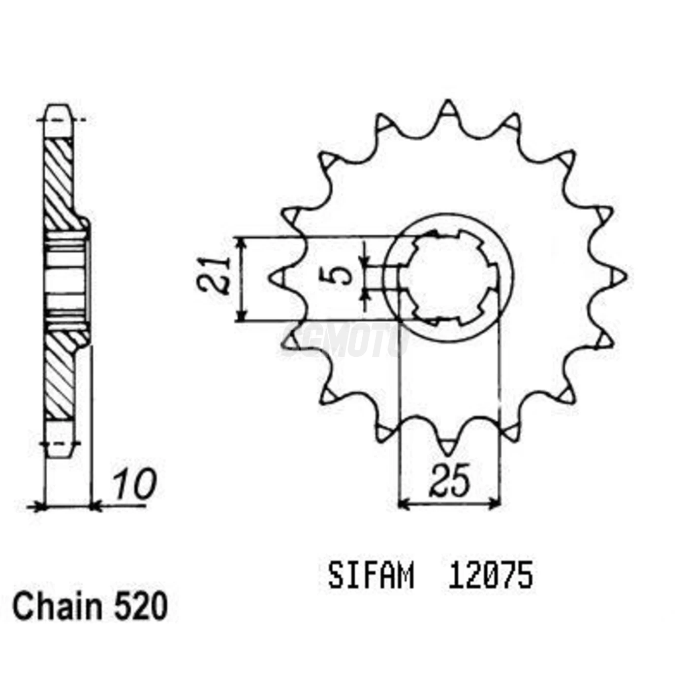 Kit chaine Cagiva 350 W12 Kit chaine Cagiva 350 W12