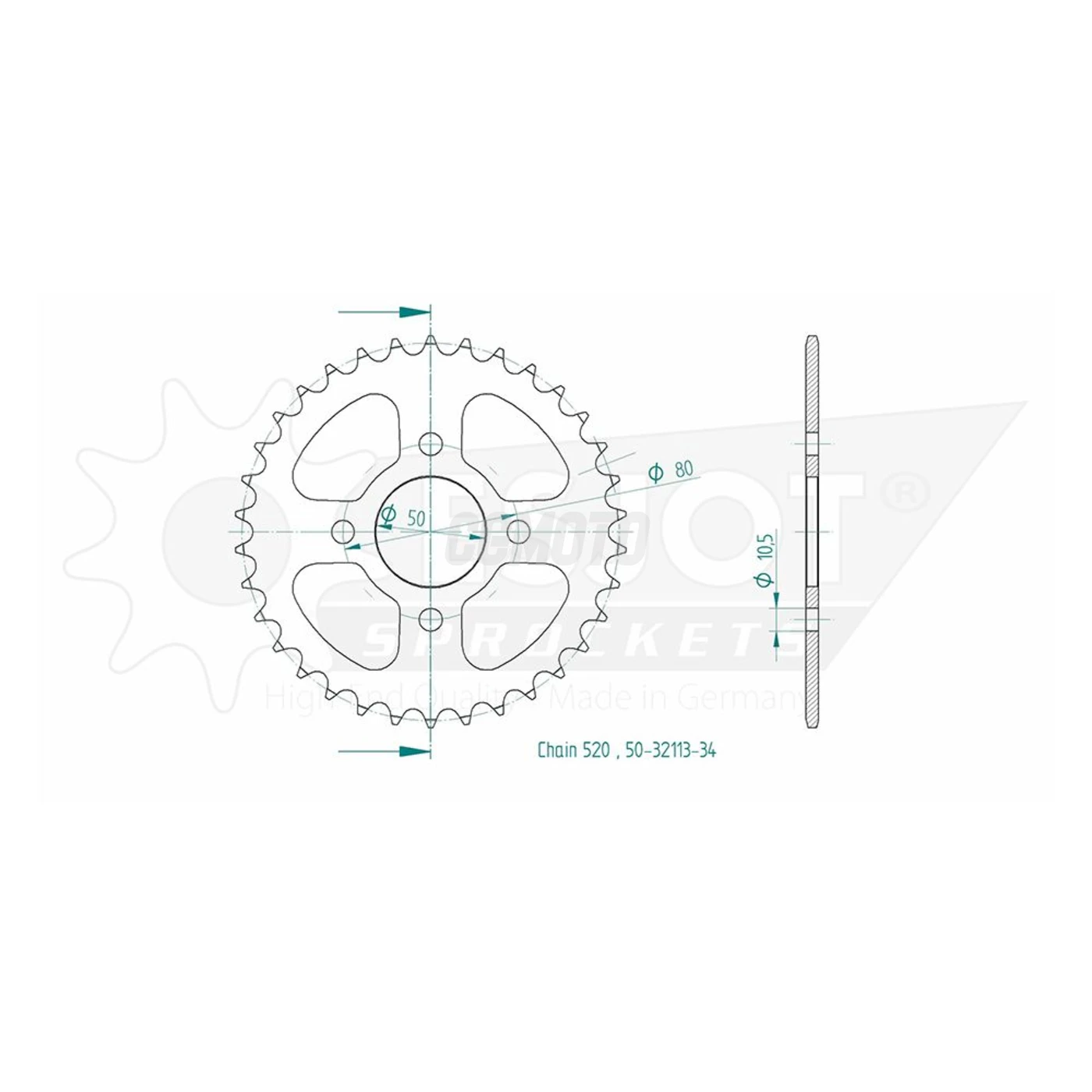 Kit chaine Eton 150 Yukon Kit chaine Eton 150 Yukon