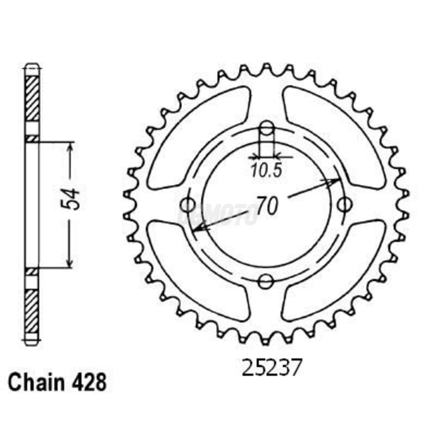 Kit chaine Honda Cbr 125 R Kit chaine Honda Cbr 125 R