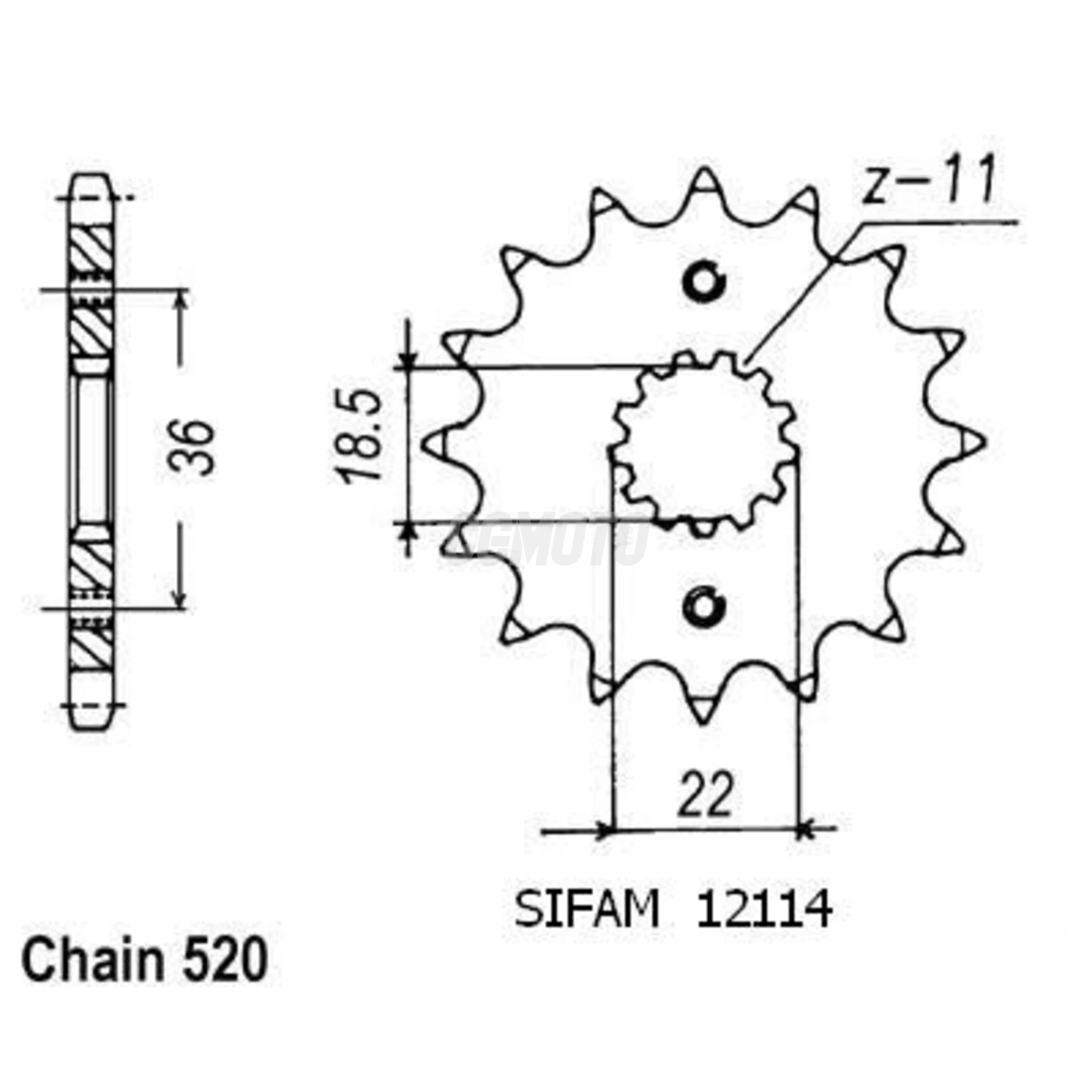 Kit chaine Honda Nx 250 J Kit chaine Honda Nx 250 J