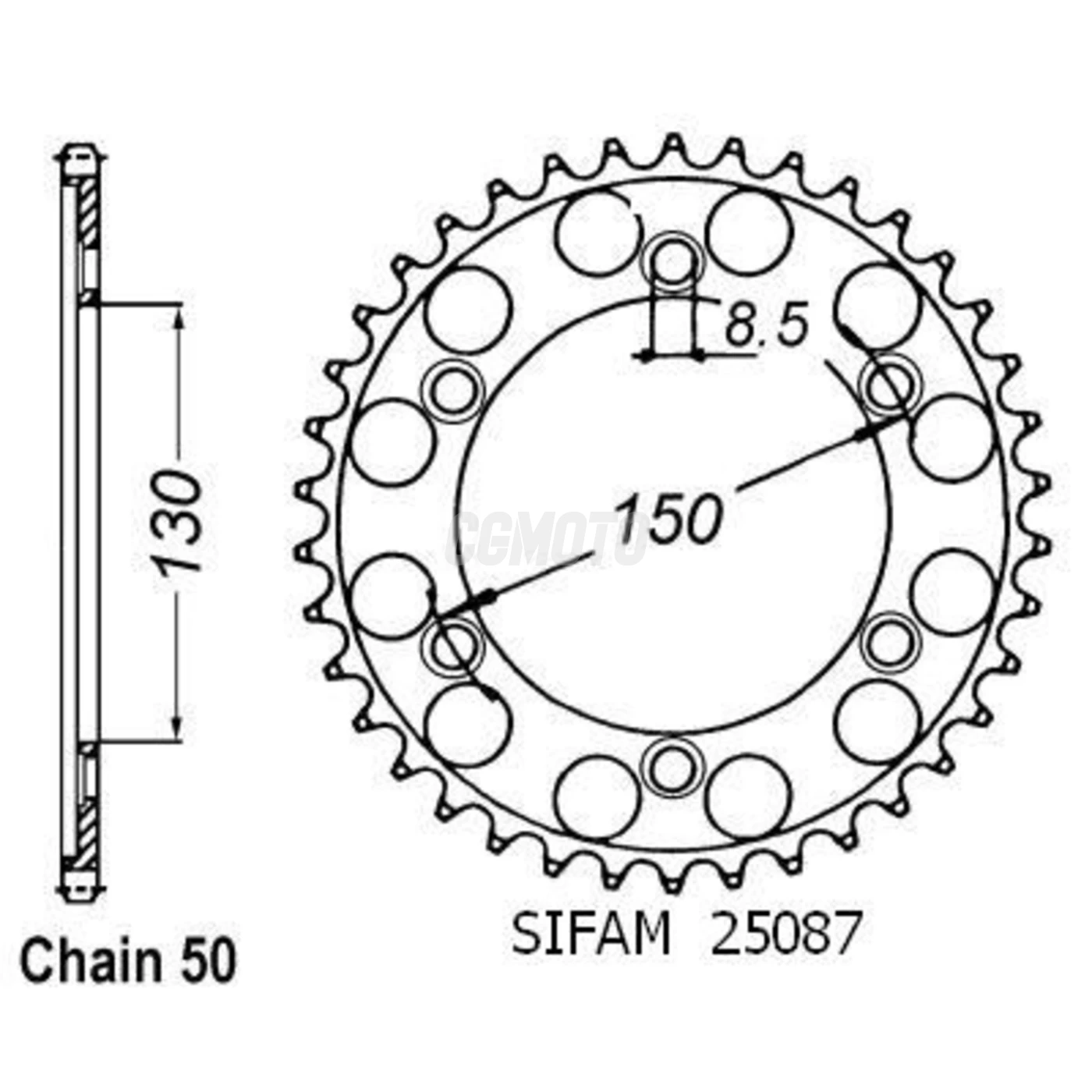 Kit chaine Honda Ns 400 R Kit chaine Honda Ns 400 R