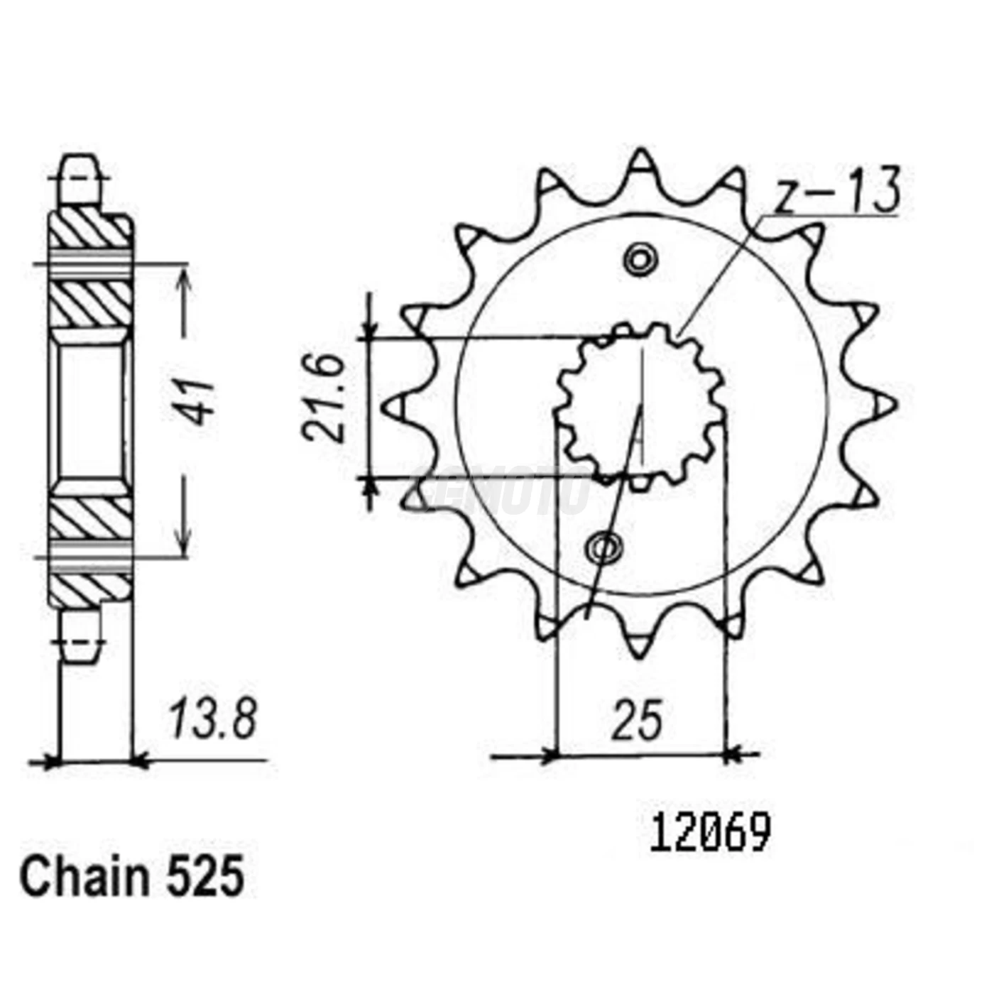 Kit chaine Honda Vt 600 Shadow Kit chaine Honda Vt 600 Shadow