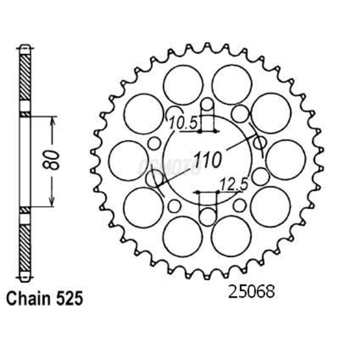 Kit chaine Honda Vt 600 Shadow Kit chaine Honda Vt 600 Shadow