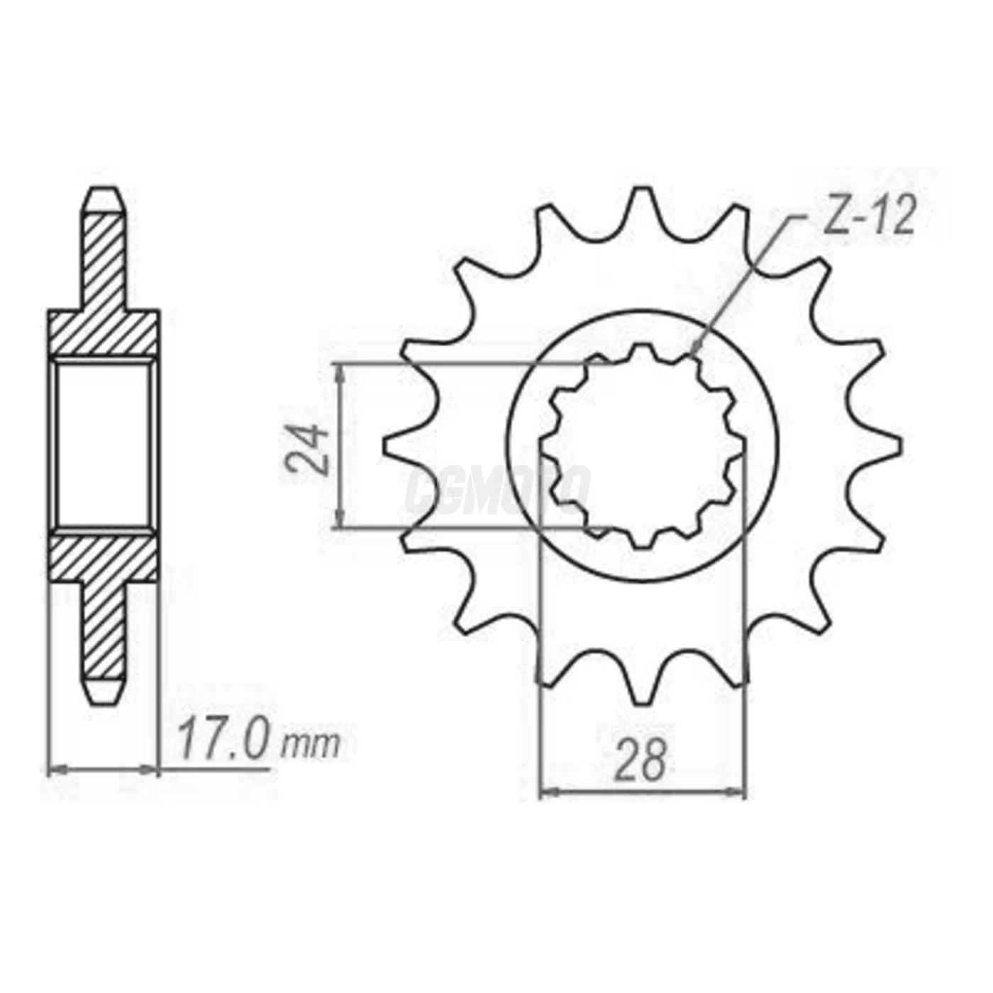Kit chaine Honda Cbf 600 N/S Kit chaine Honda Cbf 600 N/S