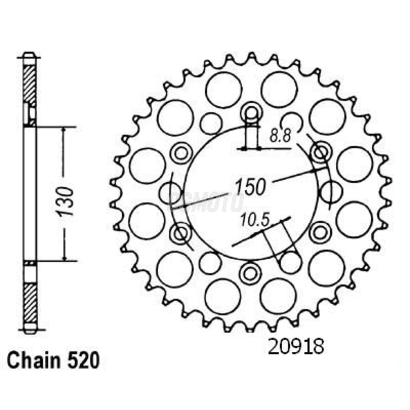 Kit chaine Honda Fmx 650 Kit chaine Honda Fmx 650