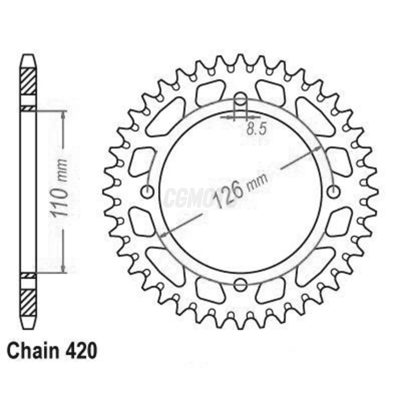 Kit chaine Kawasaki Kx 65 Kit chaine Kawasaki Kx 65