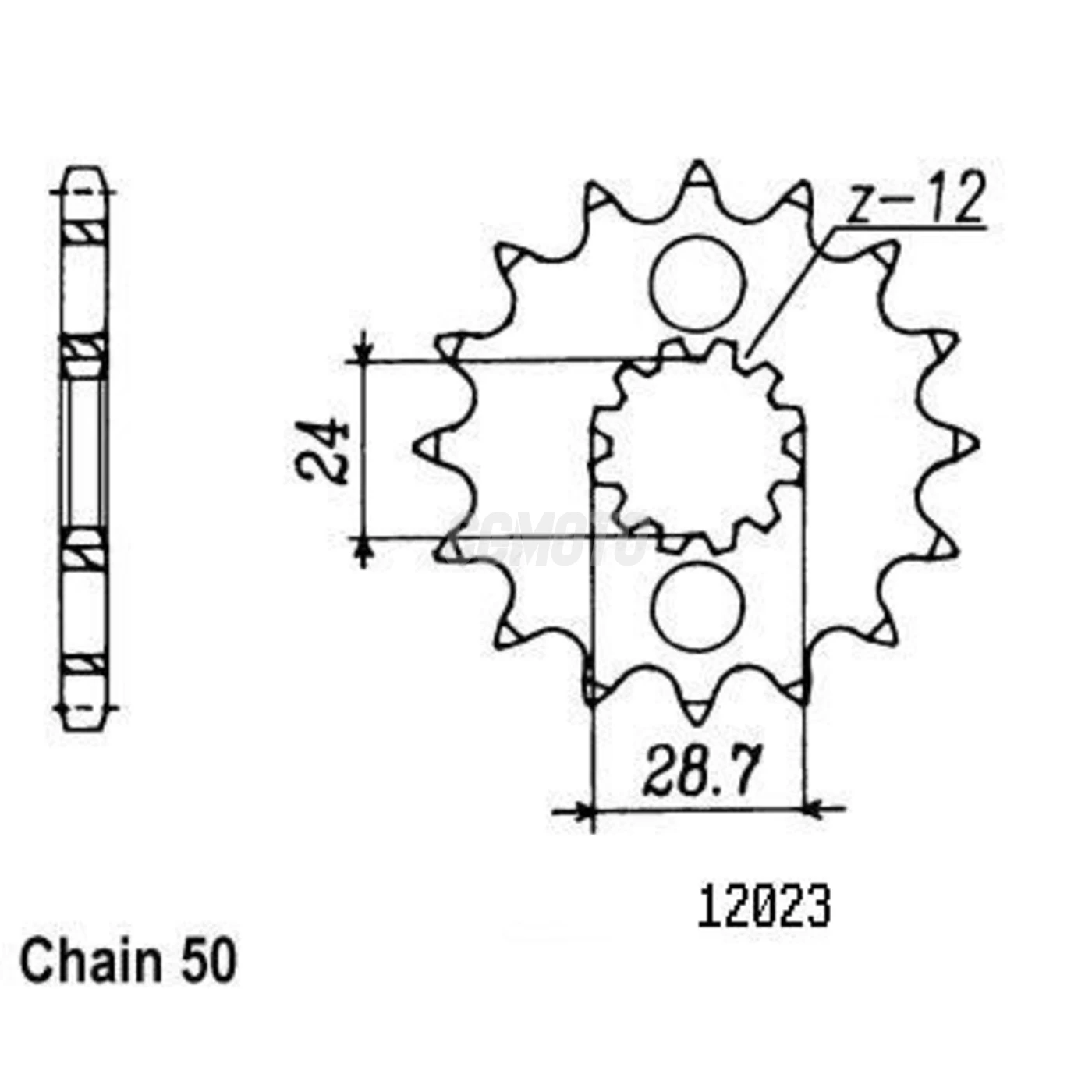 Kit chaine Kawasaki Zzr 1100 Zx-11 Kit chaine Kawasaki Zzr 1100 Zx-11