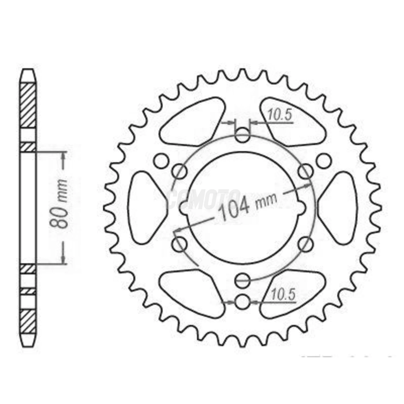 Kit chaine Polaris 500 Scrambler Kit chaine Polaris 500 Scrambler
