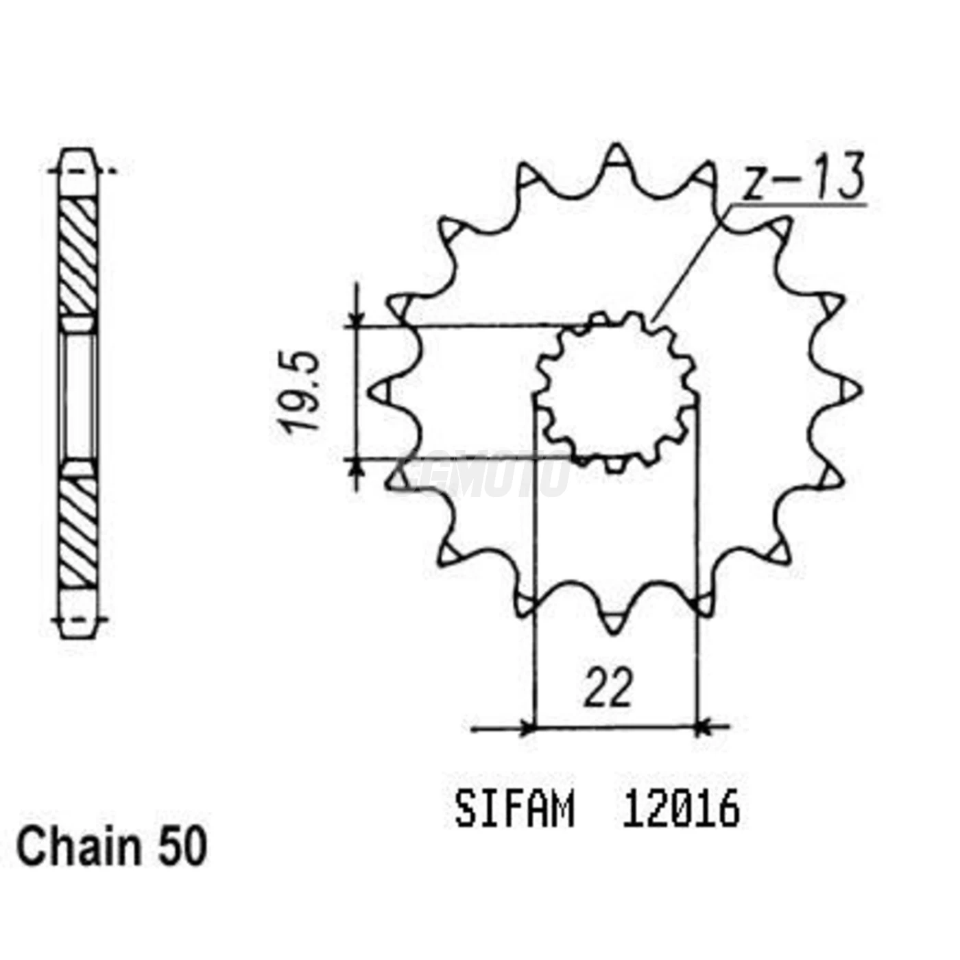 Kit chaine Suzuki Gsx 400 F Kit chaine Suzuki Gsx 400 F