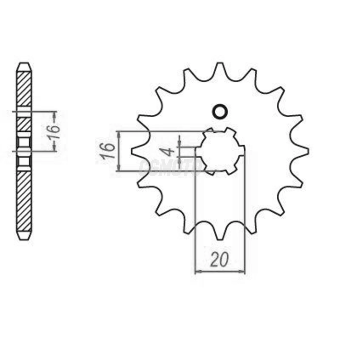 Kit chaine Yamaha Lb2 80 Chappy Kit chaine Yamaha Lb2 80 Chappy