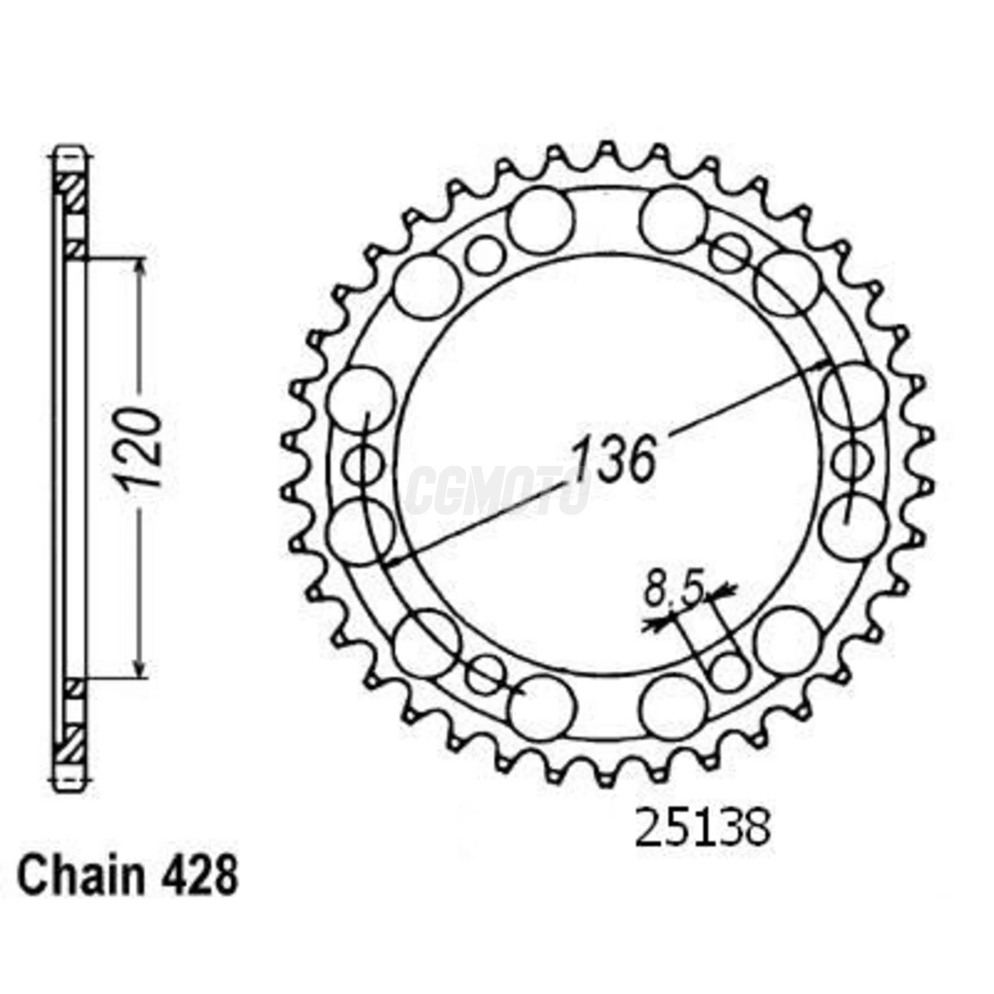 Kit chaine Yamaha Tdr 125 R Kit chaine Yamaha Tdr 125 R