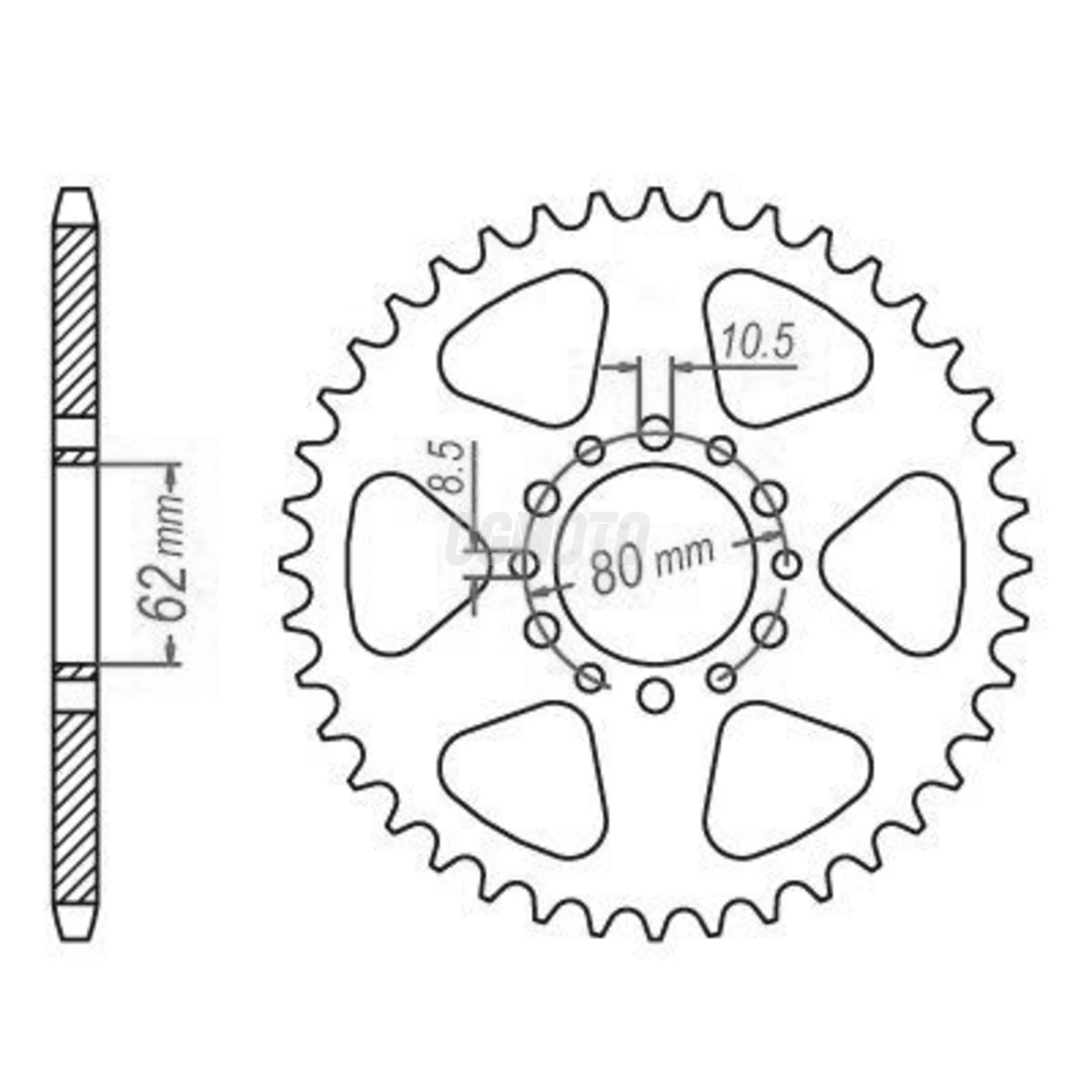 Kit chaine Yamaha Xt 250 Kit chaine Yamaha Xt 250