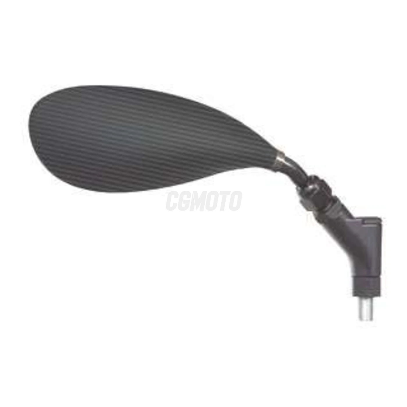 Rétroviseur Universel Ovale - M10 - Look Carbone - Gauche Rétroviseur Universel Ovale - M10 - Look Carbone - Gauche