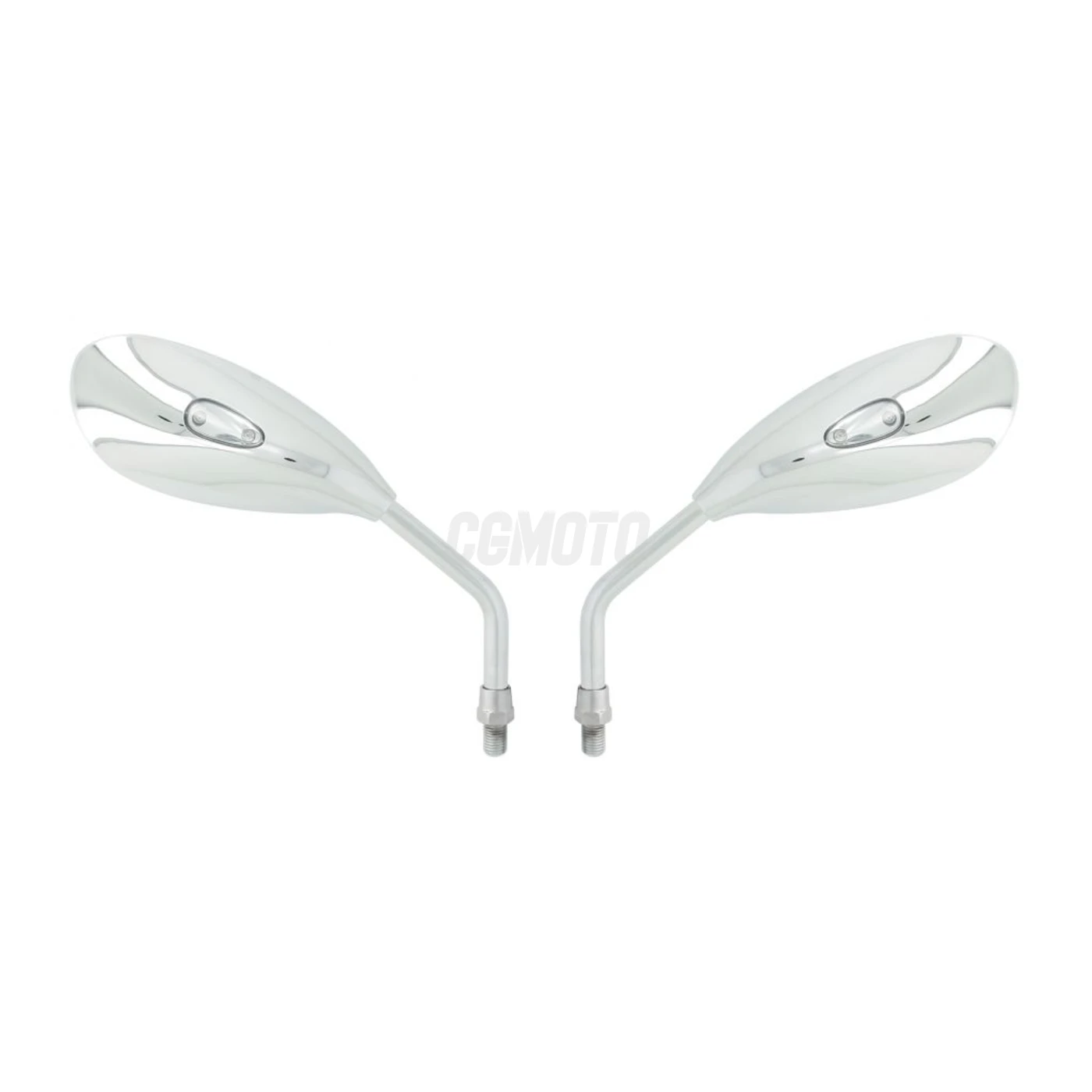 Paire de Rétroviseurs Universels avec Clignotants Led Intégrés - M10 - Chromé Paire de Rétroviseurs Universels avec Clignotants Led Intégrés - M10 - Chromé