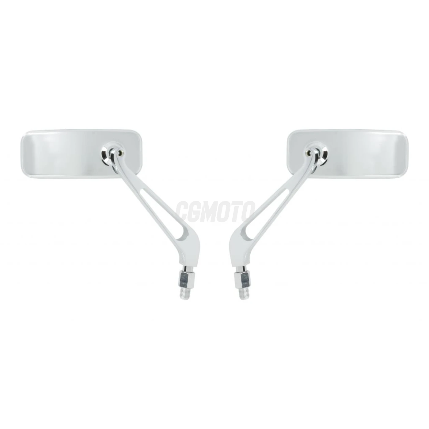 Paire de Rétroviseurs Universels - M10 + M8 - Chromé Paire de Rétroviseurs Universels - M10 + M8 - Chromé