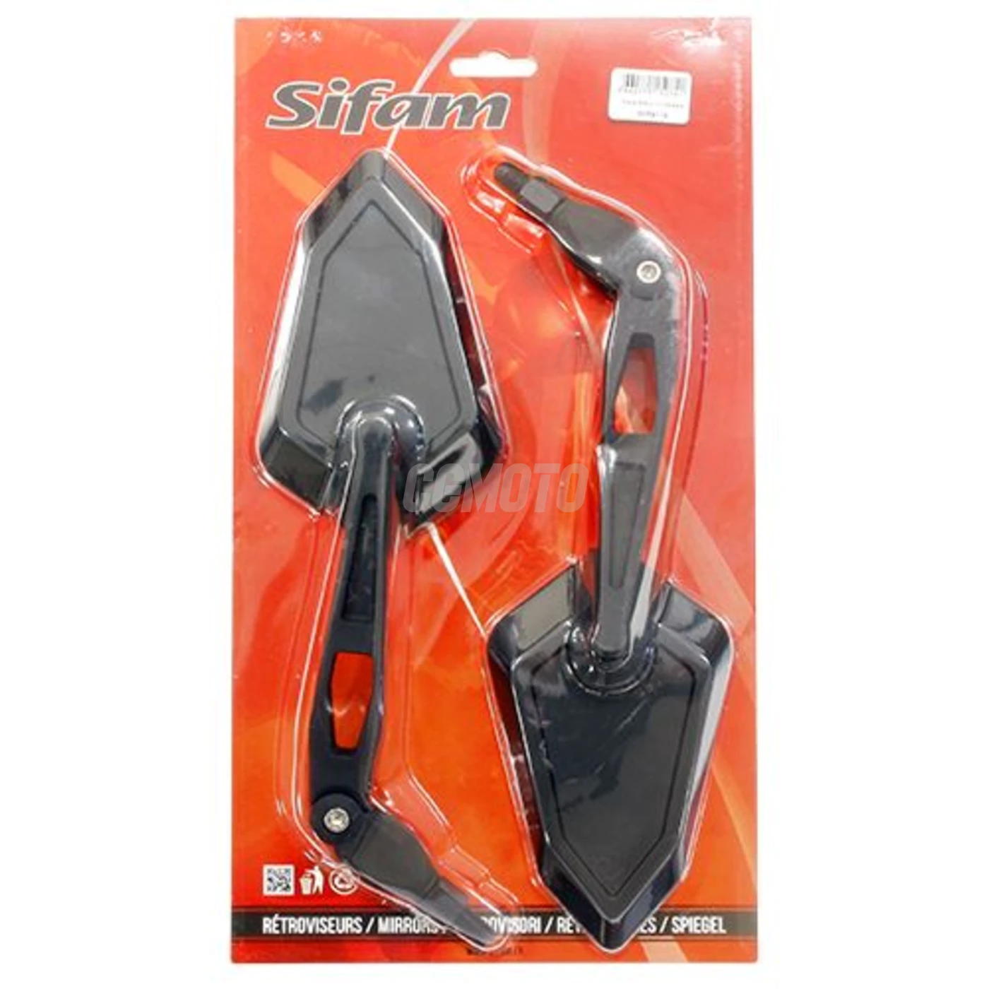 Paire de Rétroviseurs Universels Réglables - M10 - Noir Paire de Rétroviseurs Universels Réglables - M10 - Noir