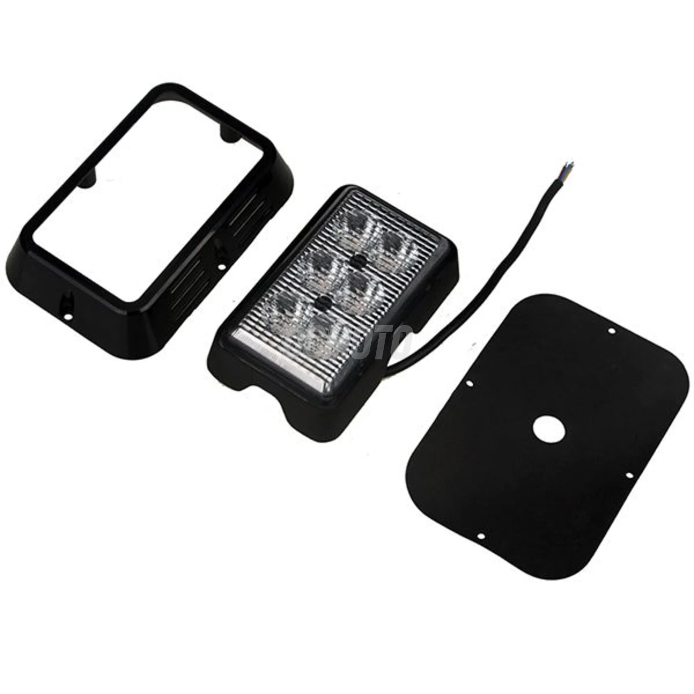 Feu Warning Orange 6 LED 18W Feu Warning Orange 6 LED 18W