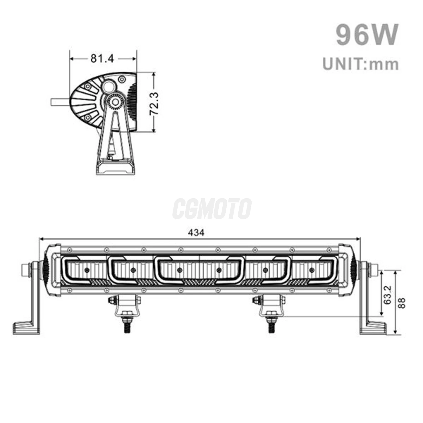 Projecteur LED 96W Projecteur LED 96W