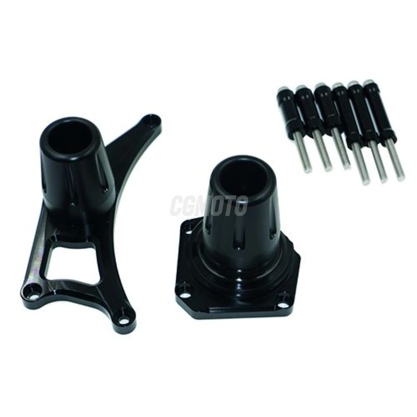 Kit Protection de Carters CNC Anodisés Noir MT-01 2005-2011 Gauche et Droit Kit Protection de Carters CNC Anodisés Noir MT-01 2005-2011 Gauche et Droit