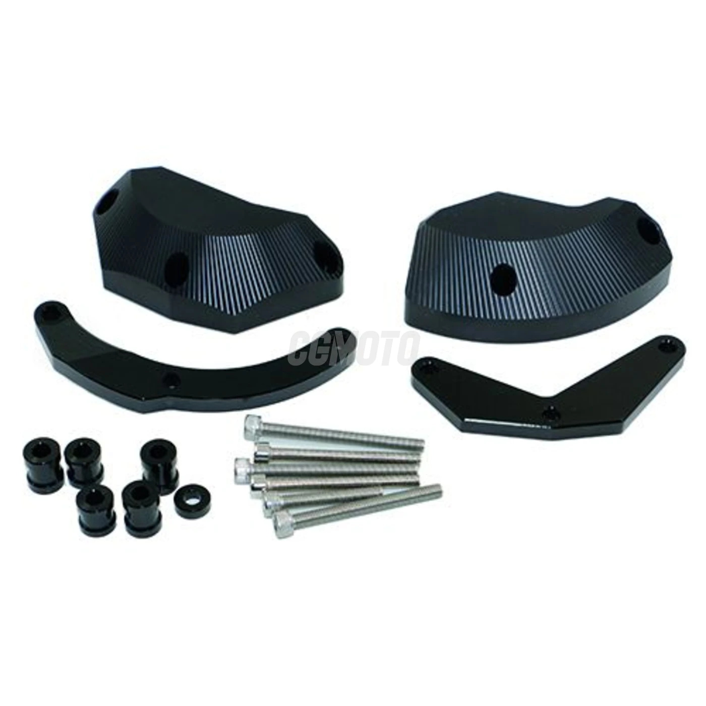 Kit Protection de Carters CNC Anodisés Noir ZX-10R 2011-2015 Gauche et Droit Kit Protection de Carters CNC Anodisés Noir ZX-10R 2011-2015 Gauche et Droit