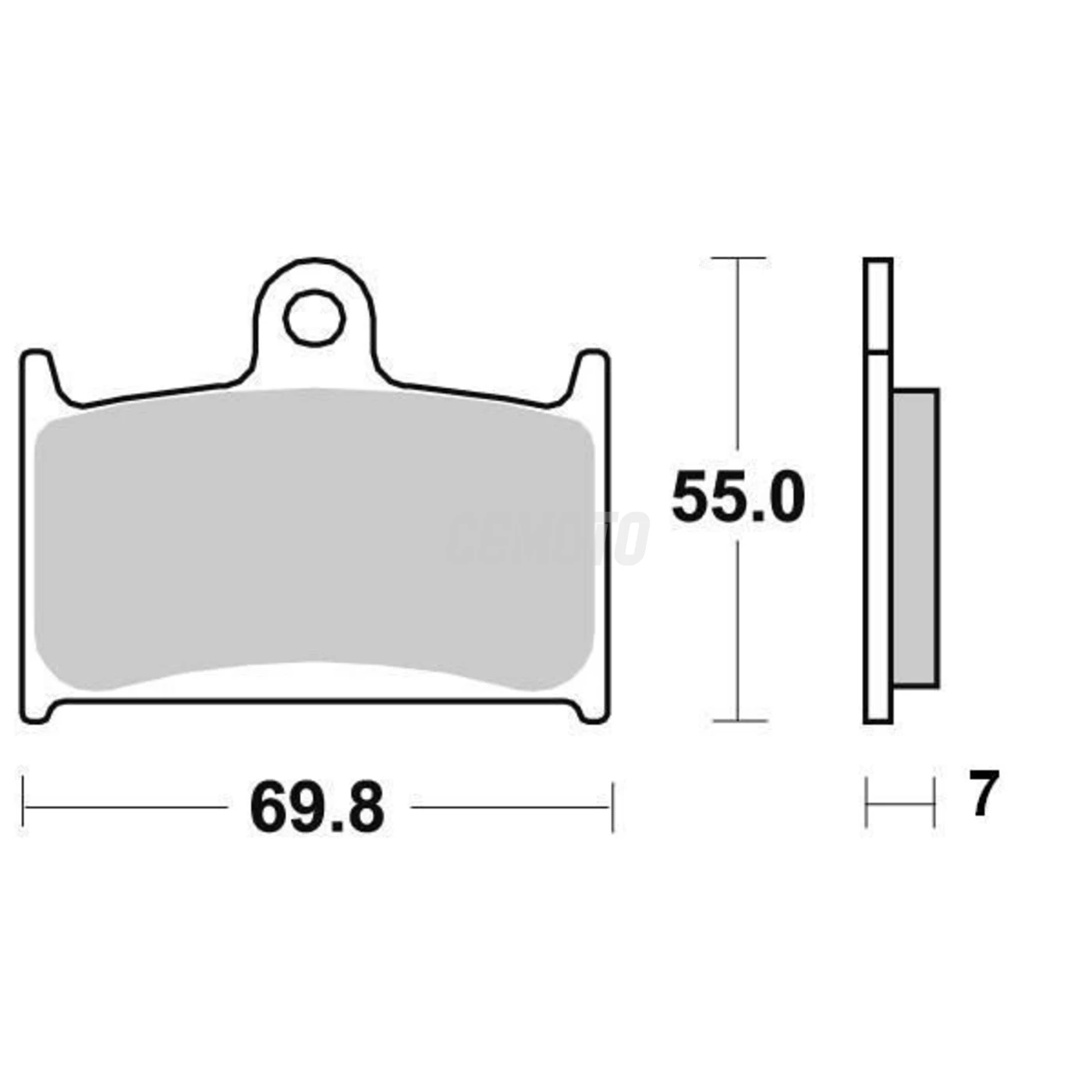 Plaquette de frein Sifam Métal Fritté haute performance norme KBA/ABE Plaquette de frein Sifam Métal Fritté haute performance norme KBA/ABE