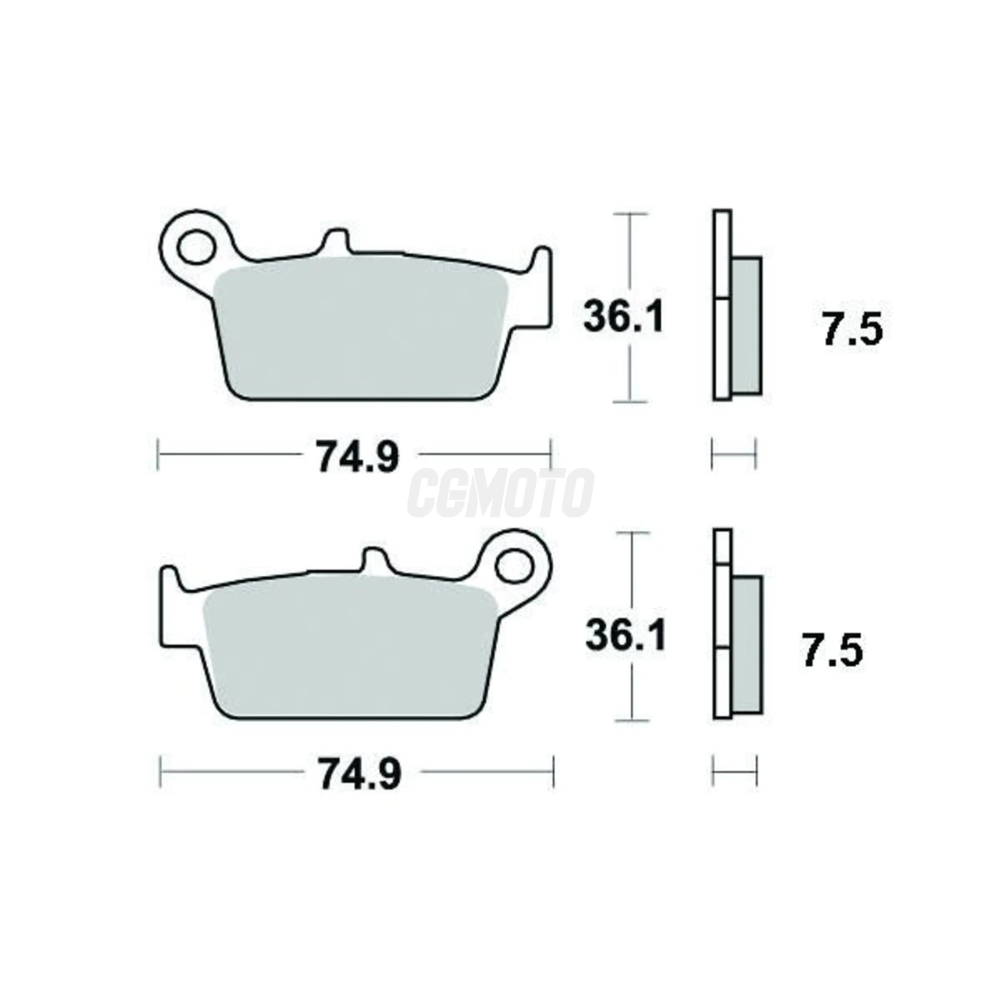 Plaquette de frein Sifam Métal Fritté haute performance norme KBA/ABE Plaquette de frein Sifam Métal Fritté haute performance norme KBA/ABE
