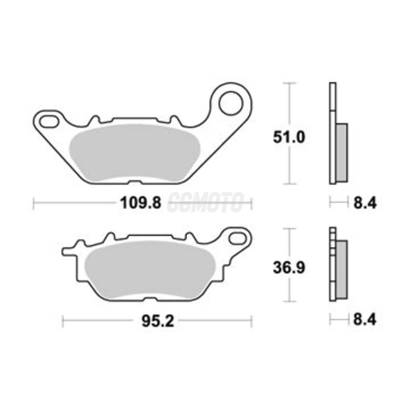 Plaquette de frein Sifam Métal Fritté haute performance norme KBA/ABE Plaquette de frein Sifam Métal Fritté haute performance norme KBA/ABE