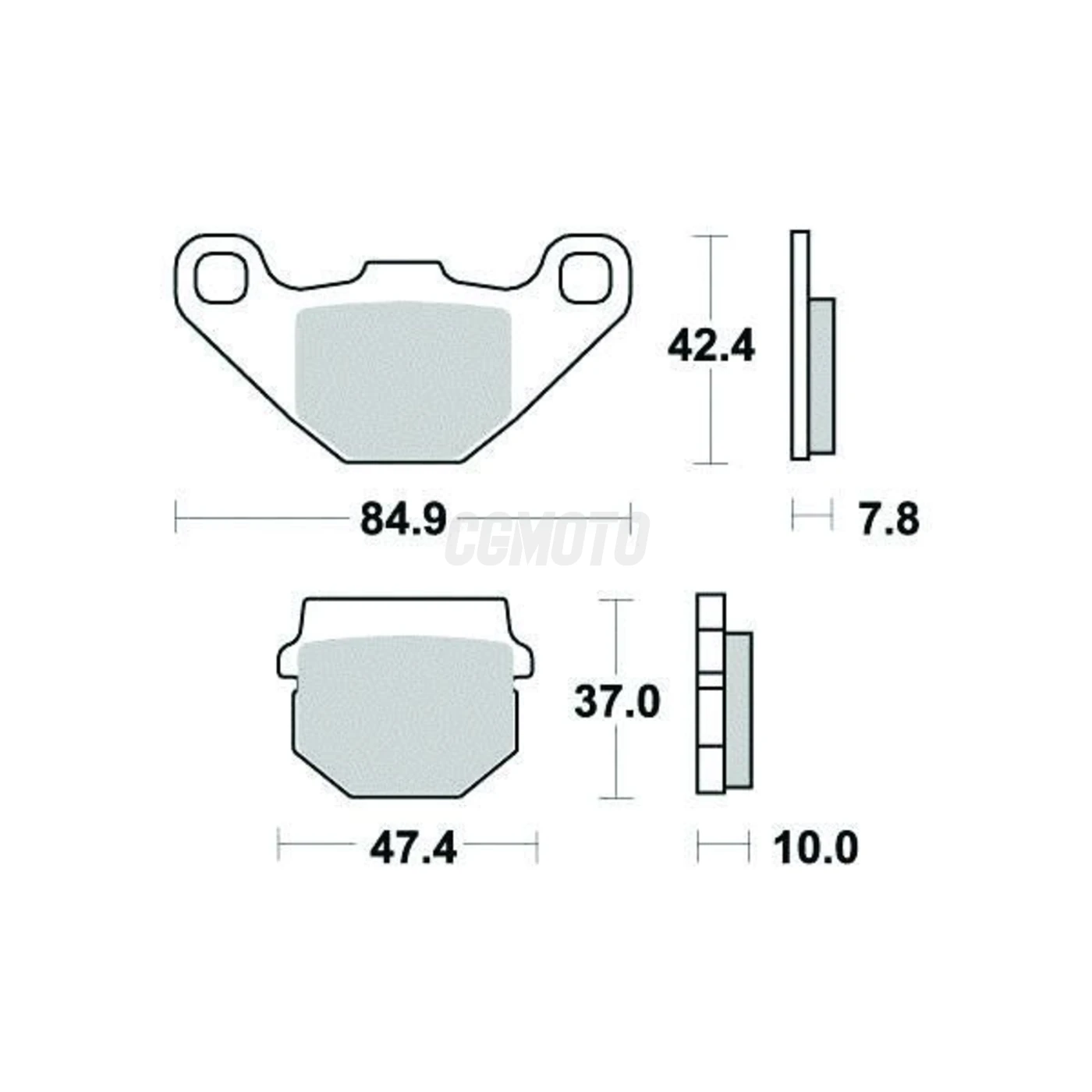 Plaquette de frein Sifam Métal Fritté haute performance norme KBA/ABE Plaquette de frein Sifam Métal Fritté haute performance norme KBA/ABE