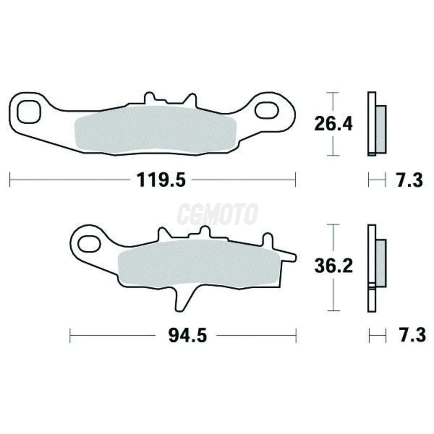 Plaquette de frein Sifam Métal Fritté haute performance norme KBA/ABE Plaquette de frein Sifam Métal Fritté haute performance norme KBA/ABE