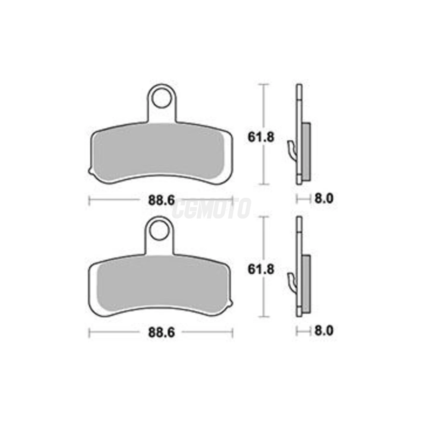 Plaquette de frein Sifam Métal Fritté haute performance norme KBA/ABE Plaquette de frein Sifam Métal Fritté haute performance norme KBA/ABE