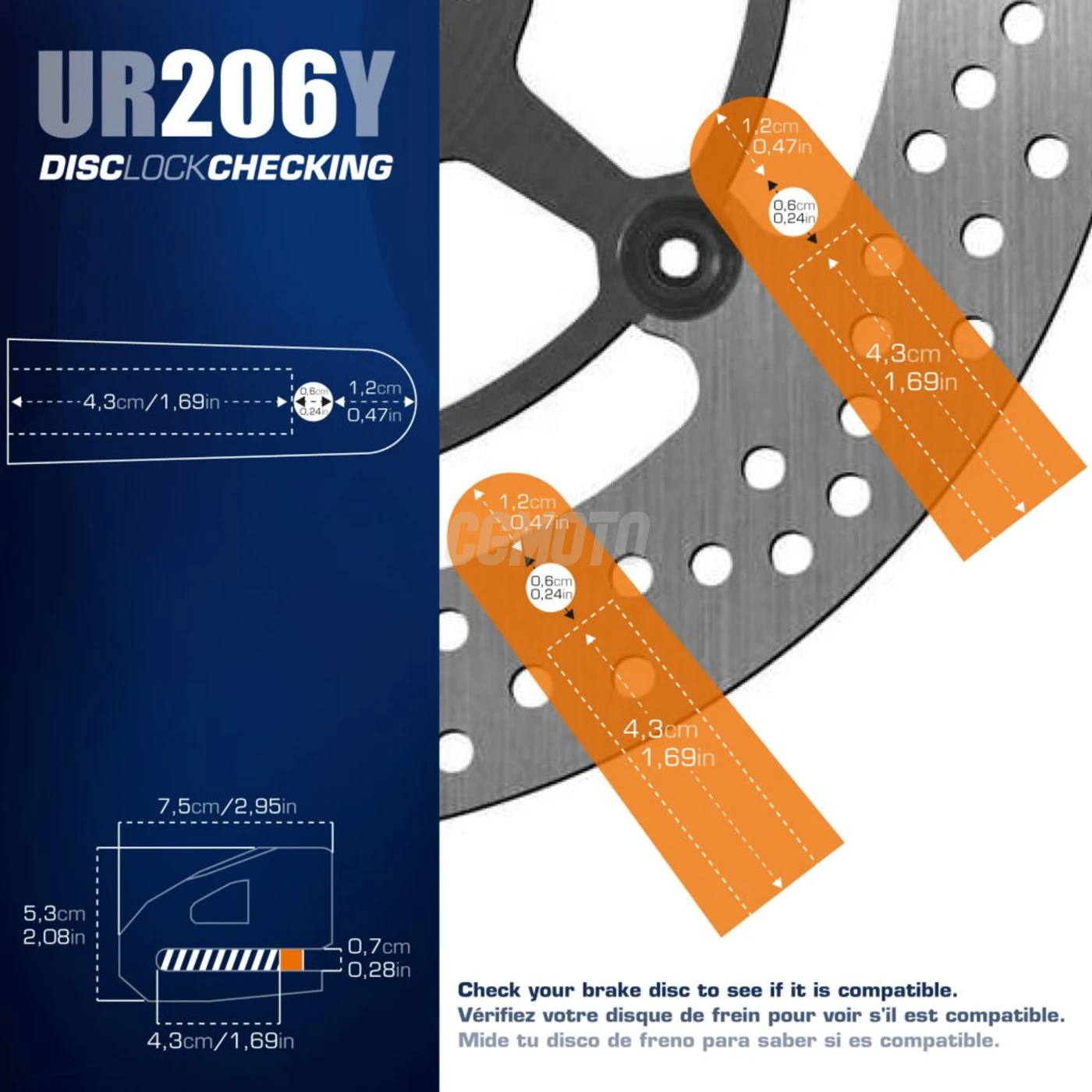 Bloque Disque Urban DISK UR2 Scooter diam.6 Bloque Disque Urban DISK UR2 Scooter diam.6