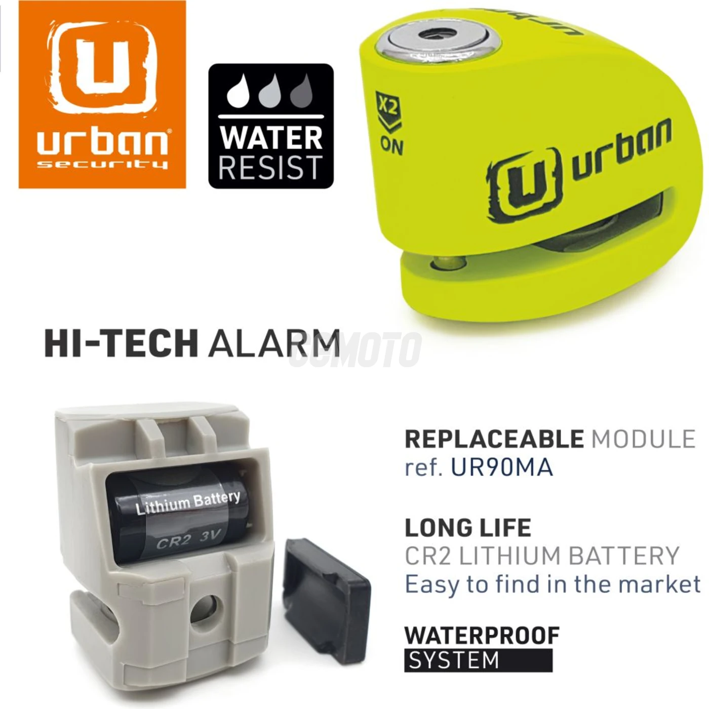 B. Disque Alarme d.6 JauneFluo B. Disque Alarme d.6 JauneFluo