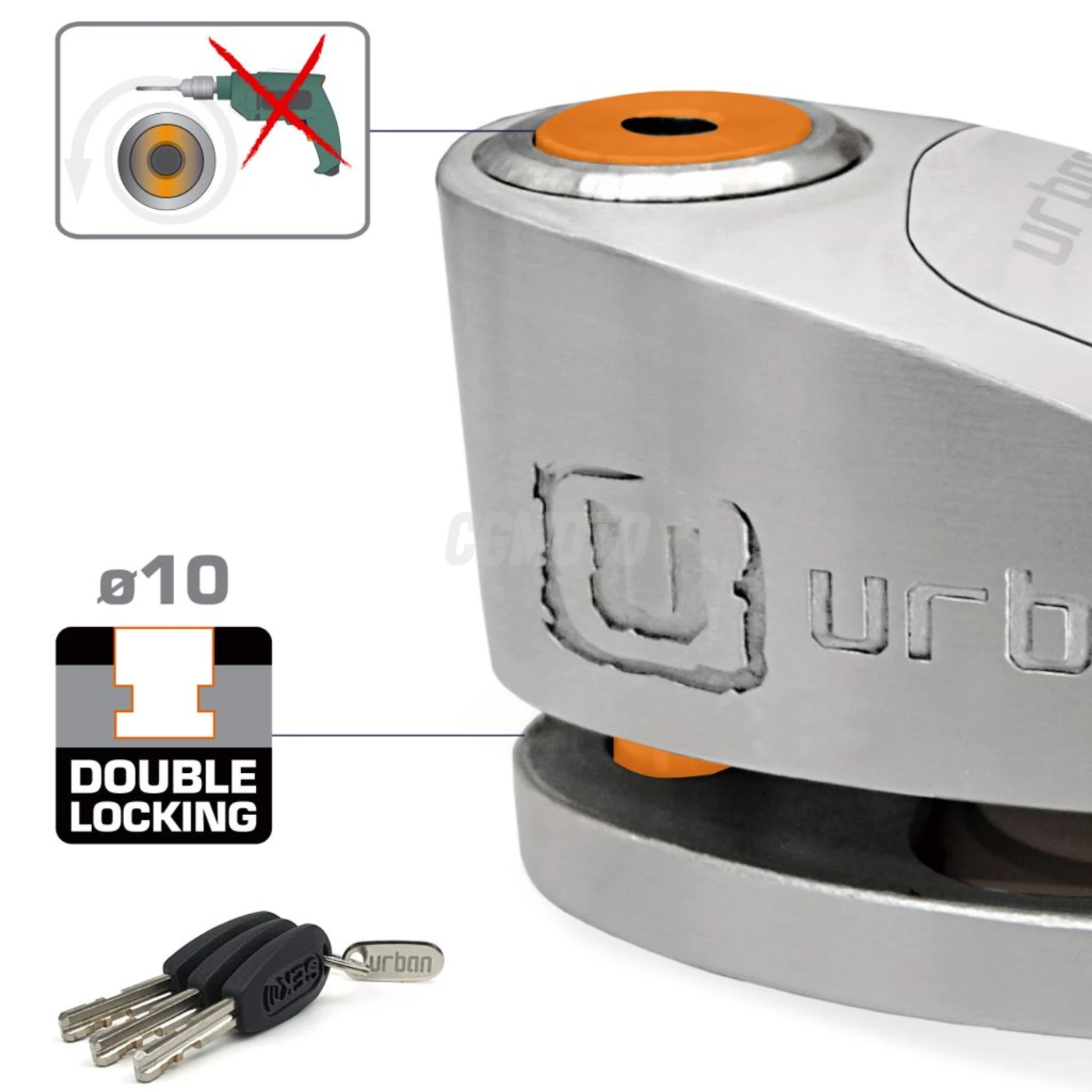 B.disque alarme diam.10 Inox B.disque alarme diam.10 Inox