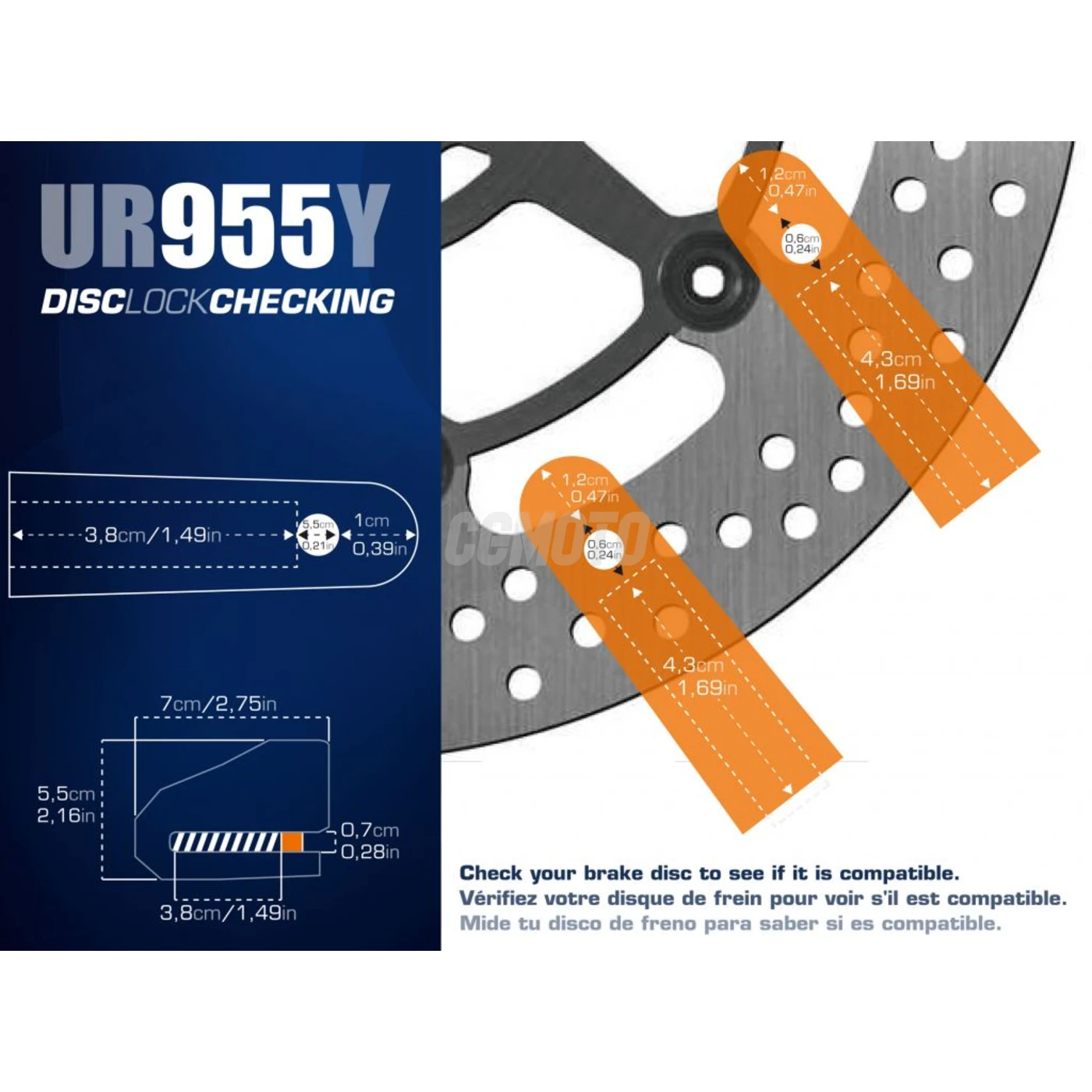 Bloque disque universel Bloque disque universel