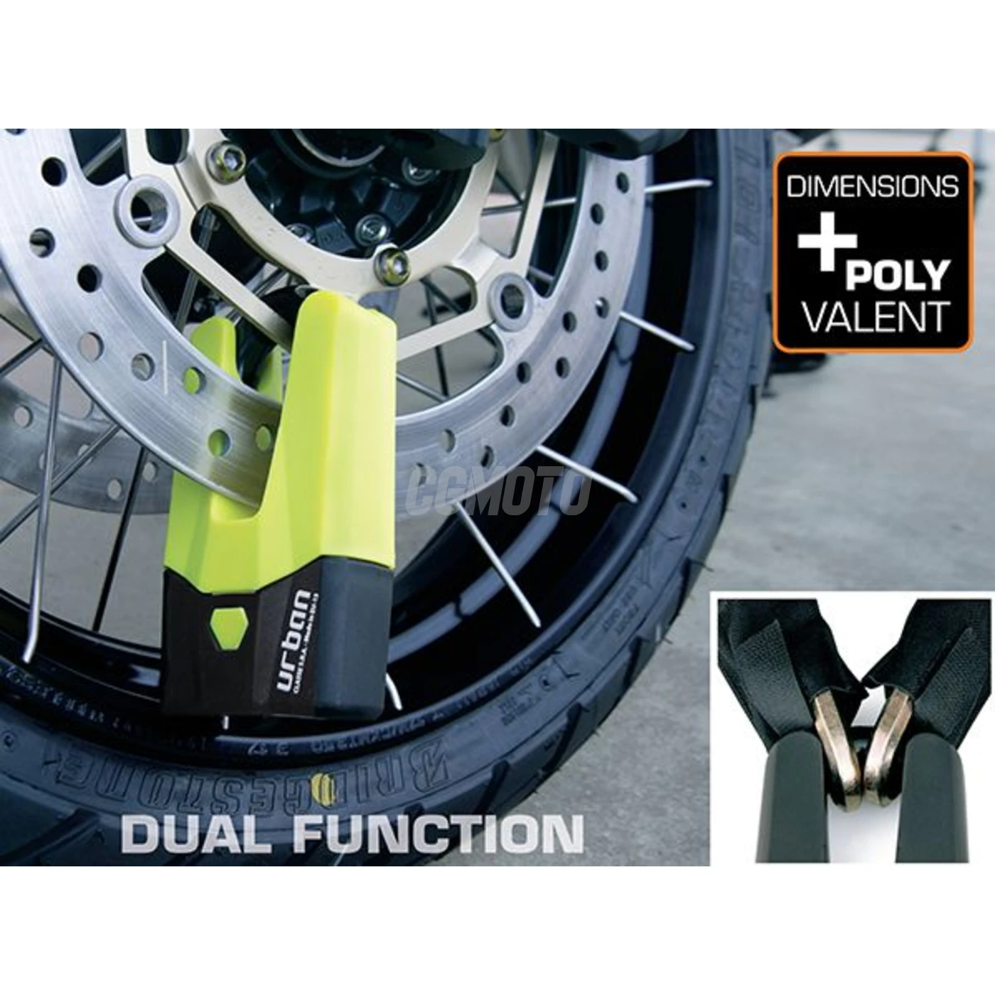 Bloque.disque Mini U diam.15 Jaune Bloque.disque Mini U diam.15 Jaune