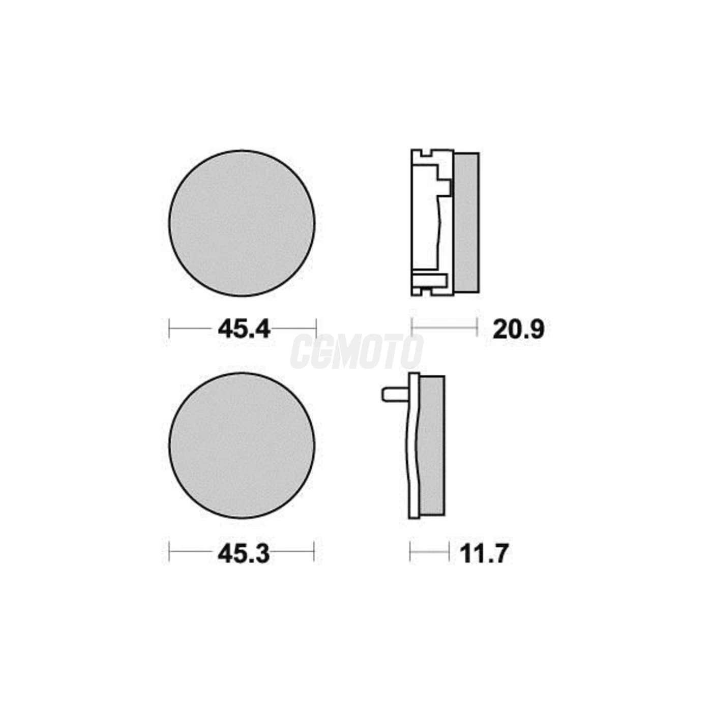 Plaquette de frein Vesrah organique Plaquette de frein Vesrah organique