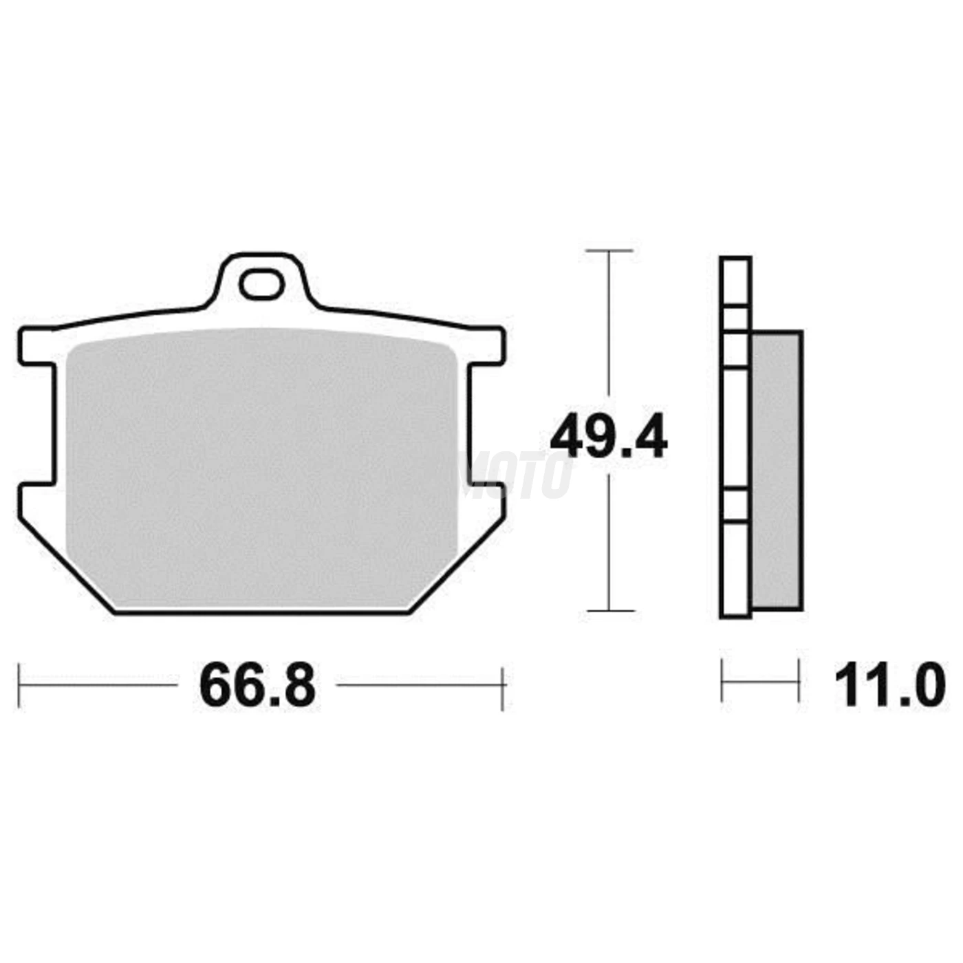 Plaquette de frein Vesrah Métal Fritté Plaquette de frein Vesrah Métal Fritté