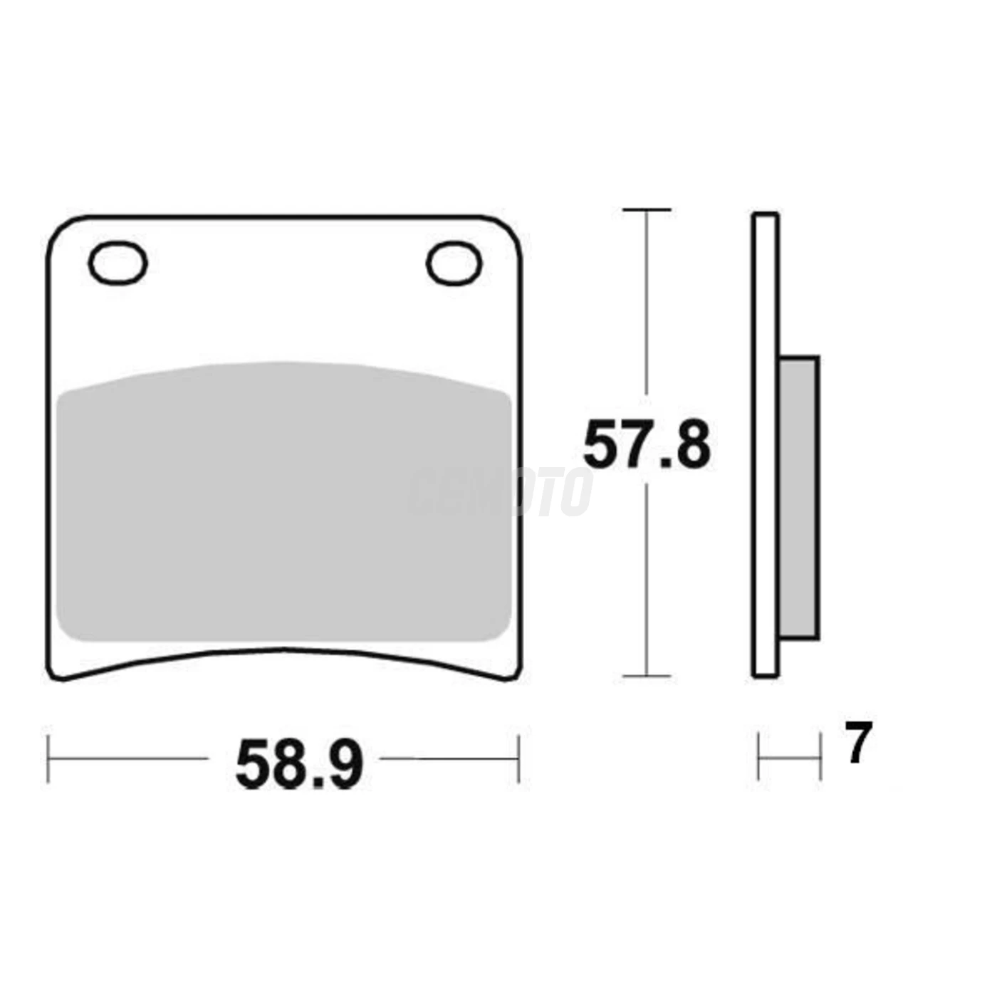 Plaquette de frein Vesrah Métal Fritté Plaquette de frein Vesrah Métal Fritté