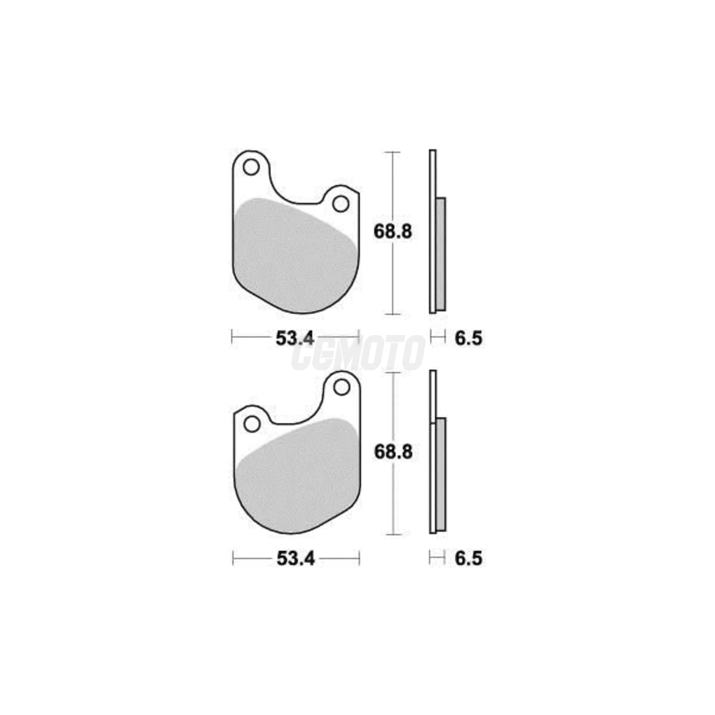 Plaquette de frein Vesrah Organique Plaquette de frein Vesrah Organique
