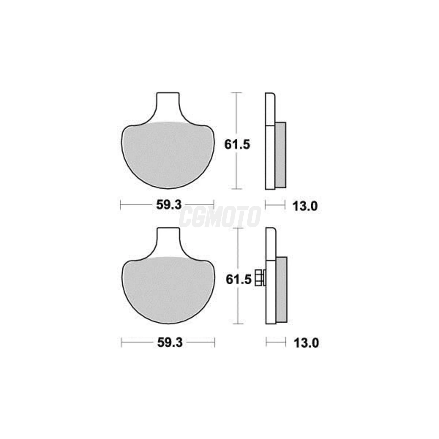 Plaquette de frein Vesrah Métal Fritté Plaquette de frein Vesrah Métal Fritté