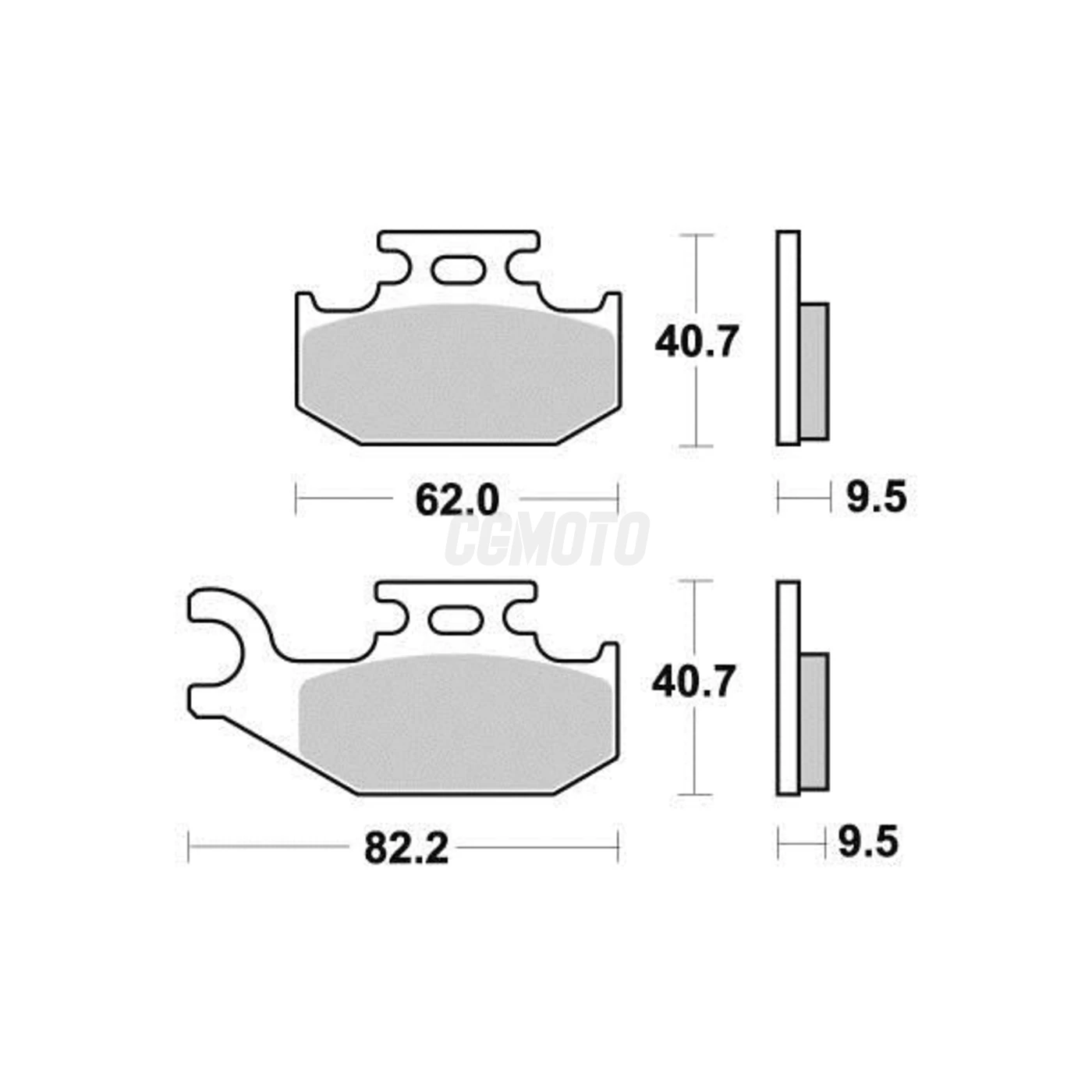Plaquette de frein Vesrah Métal Fritté Plaquette de frein Vesrah Métal Fritté
