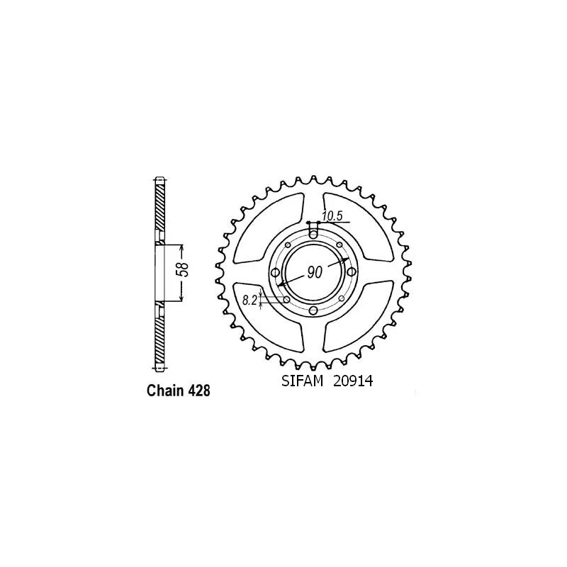 Couronne Cg 125 77-84 Couronne Cg 125 77-84