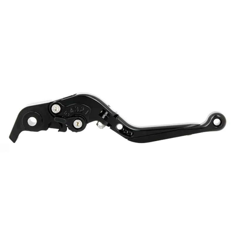 Kit Leviers de Frein et d'Embrayage CNC Réglables et Rétractables - Anodisés Noir Kit Leviers de Frein et d'Embrayage CNC Réglables et Rétractables - Anodisés Noir