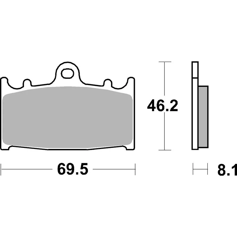 Plaquettes de frein BREMBO route métal fritté Plaquettes de frein BREMBO route métal fritté