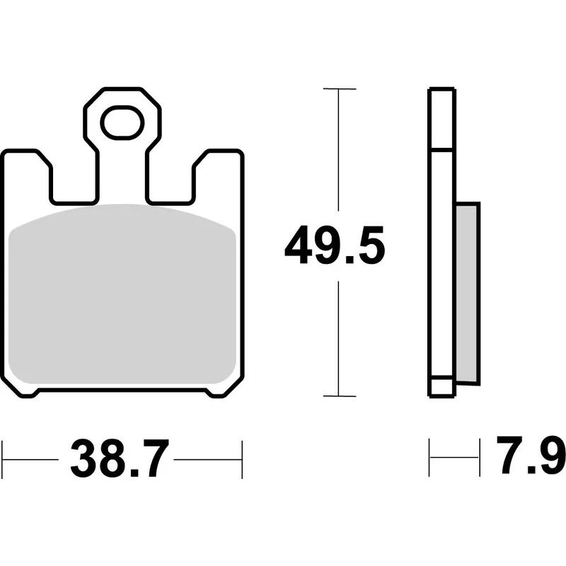 Plaquettes de frein BREMBO route métal fritté Plaquettes de frein BREMBO route métal fritté