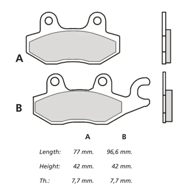 Plaquettes de frein BREMBO UPGRADE Type M088 Z04 Plaquettes de frein BREMBO UPGRADE Type M088 Z04
