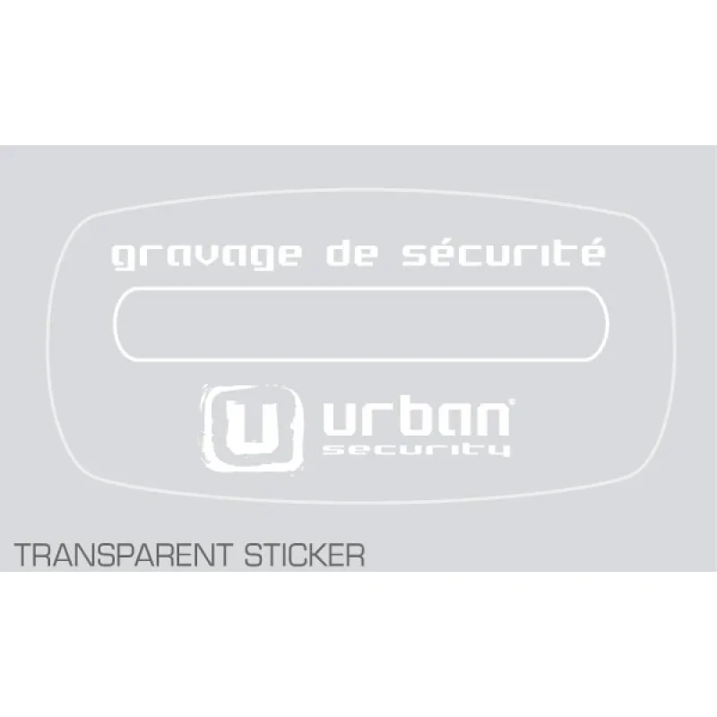 Sticker pour véhicule gravé