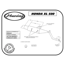 Silencieux EDR XL 500 S Noir Silencieux EDR XL 500 S Noir